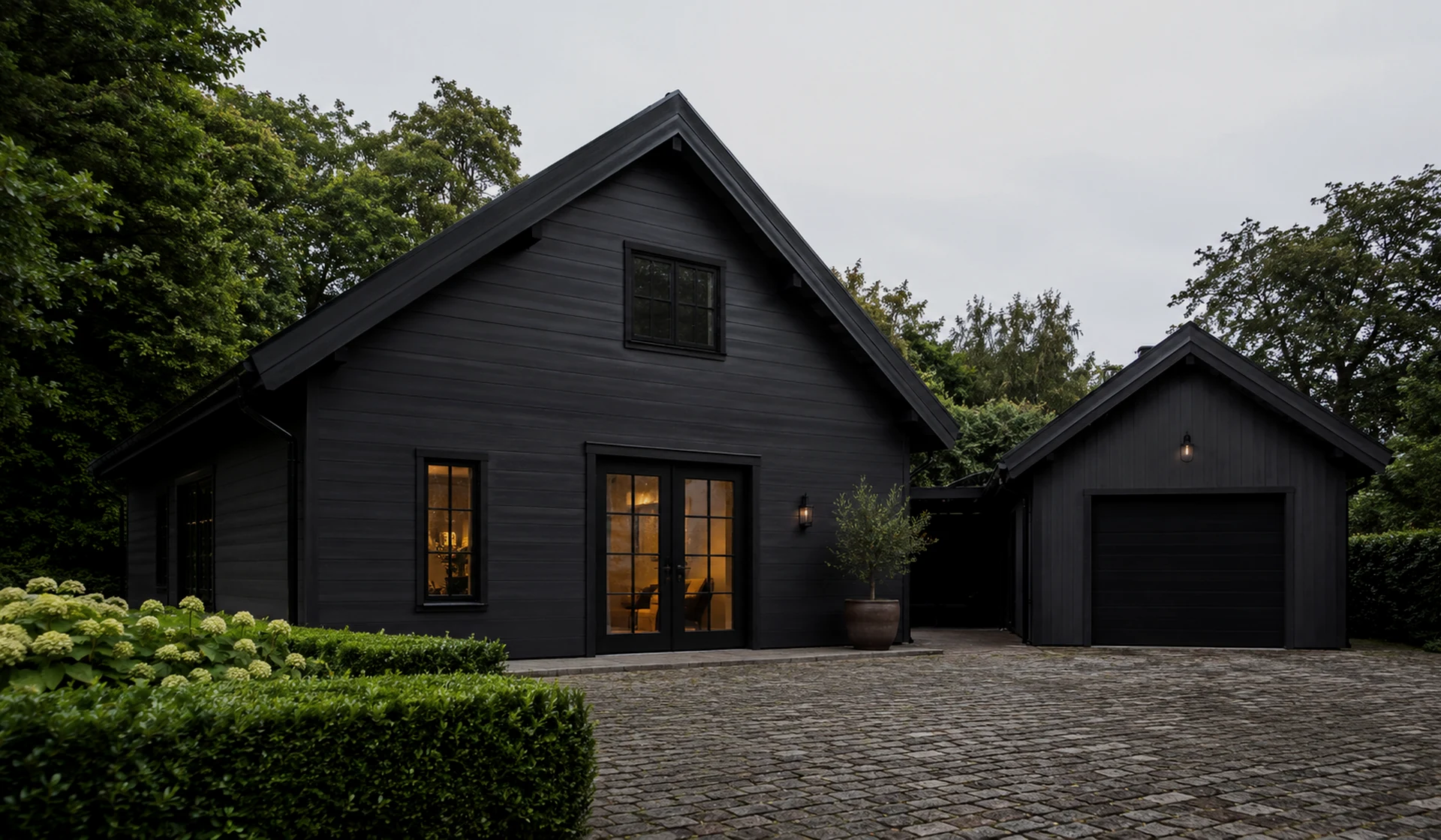 Modern private residence with refined facade finish